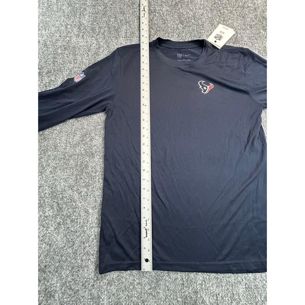 Nike Houston Texans NFL Dri-FIT Long Sleeve Shirt Men's Medium NWT Navy - Picture 8 of 9